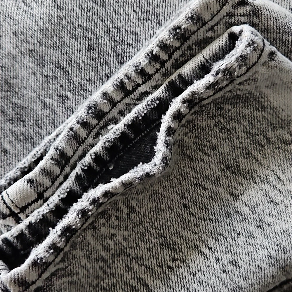 Frame Le Original Black Gray Acid Wash Cropped Jeans Size‎ 26 - Picture 16 of 16